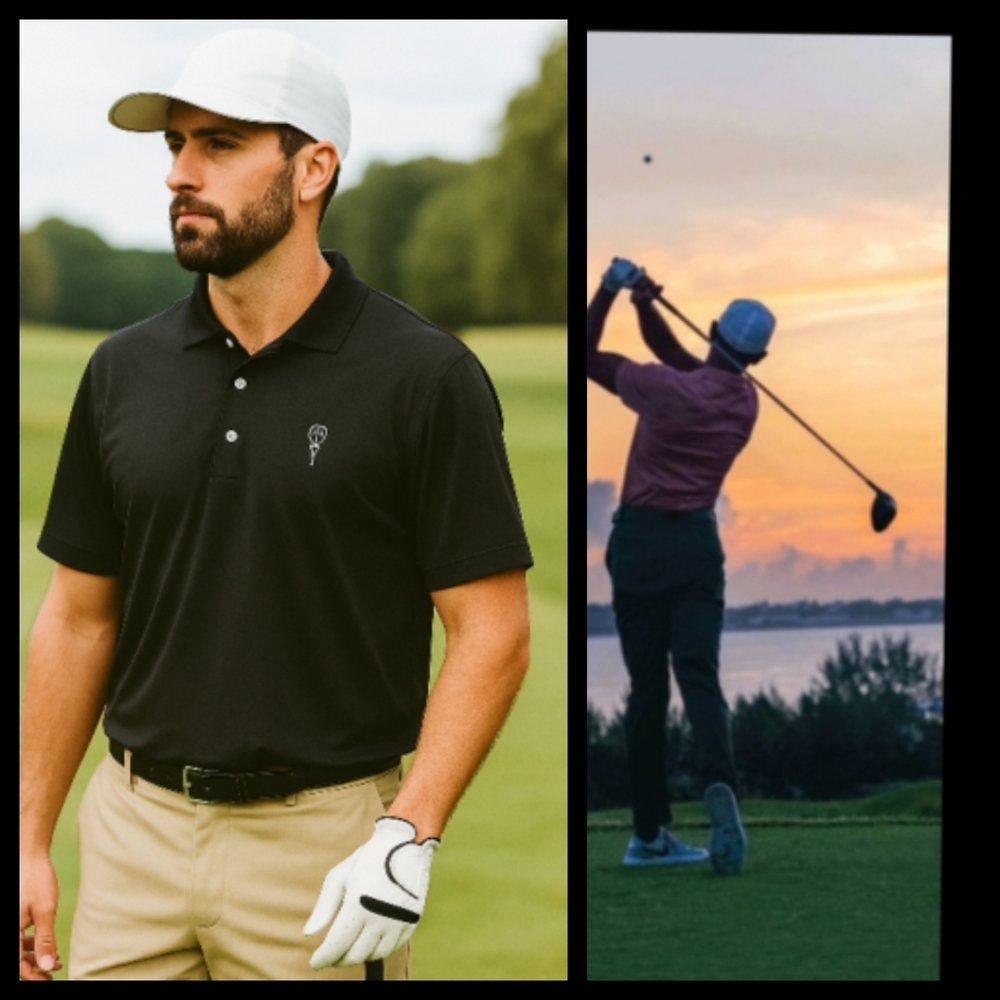 EUC Peter Millar Black Golf Polo Shirt Size XXL●